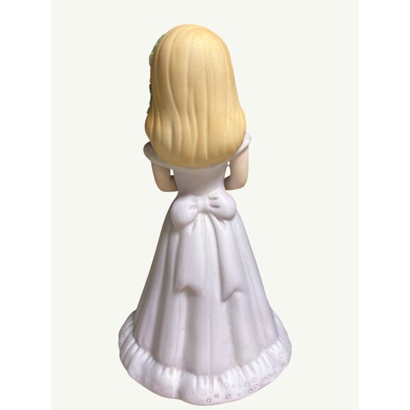 Enesco Growing Up Birthday Girls Figurine Blonde Girl Holding Number 8 - Picture 5 of 10